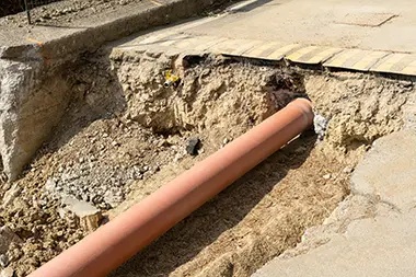 Buckley Sewer Pipe Installation